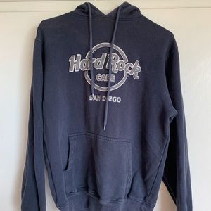Hard Rock Cafe San Diego Gray Hoodie Size Medium